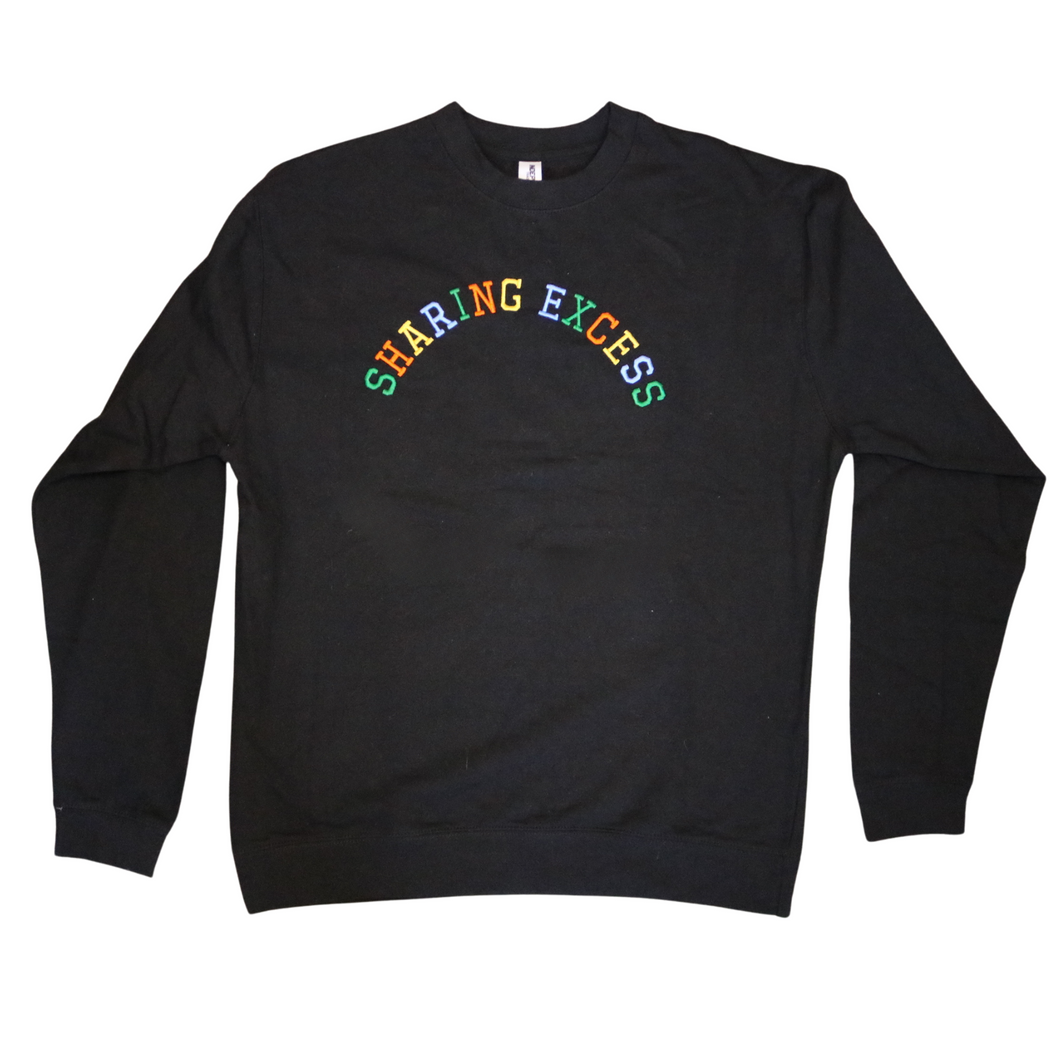 Over The Rainbow Embroidered Crewneck